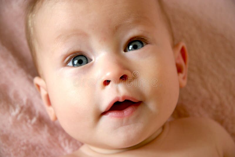 Baby Face Closeup stock photo. Image of perfect, portrait 1127222