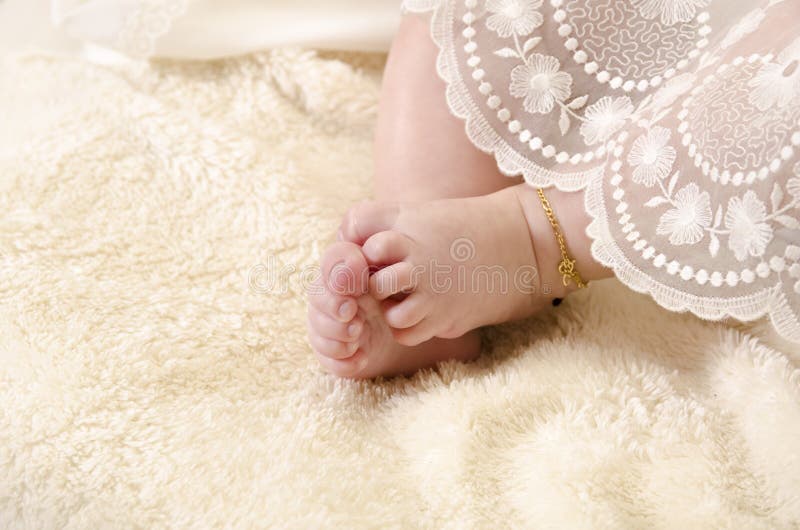 Feet of Newborn Baby Twins stock image. Image of four 38401665
