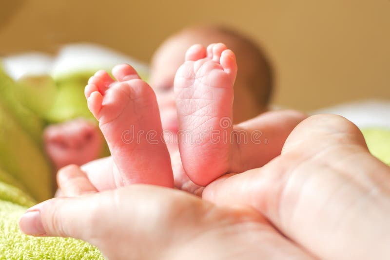 Baby feet stock photo. Image of childhood, skin, infant 48483706
