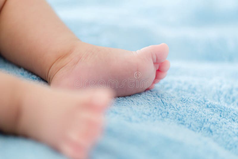 Baby feet stock photo. Image of detail, blanket, foot 41803496