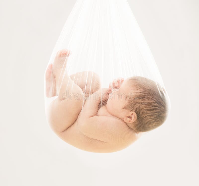 Baby fetus newborn, new born child embryo, birth concept