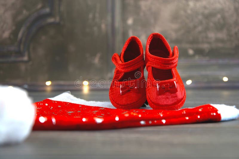 baby santa shoes