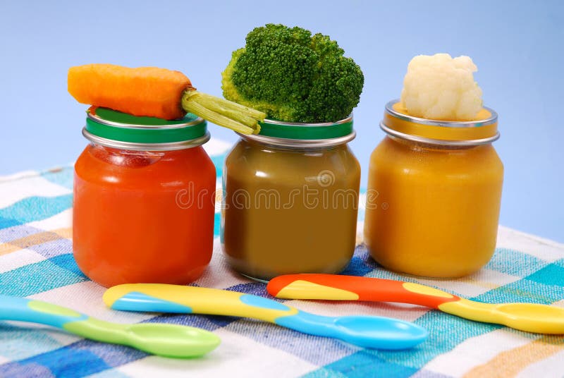 Baby food in jars royalty free stock images Baby food in jars royalty free stock images