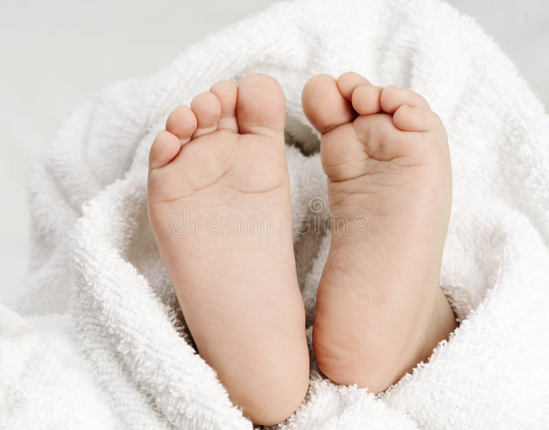 Baby foot close up