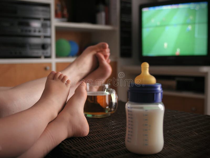 Baby football fan