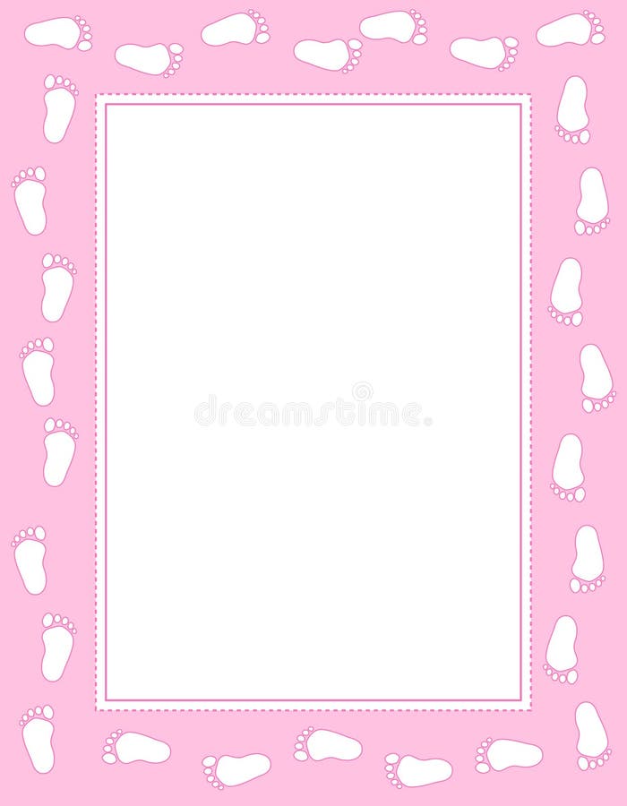 Baby footprint stock illustration