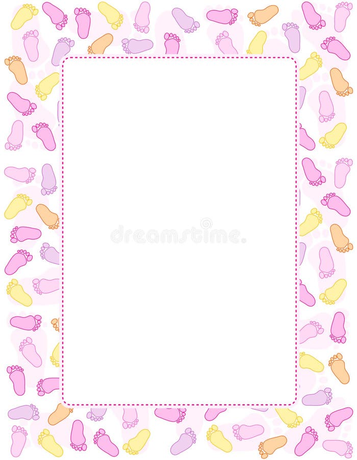Baby footprint stock illustration