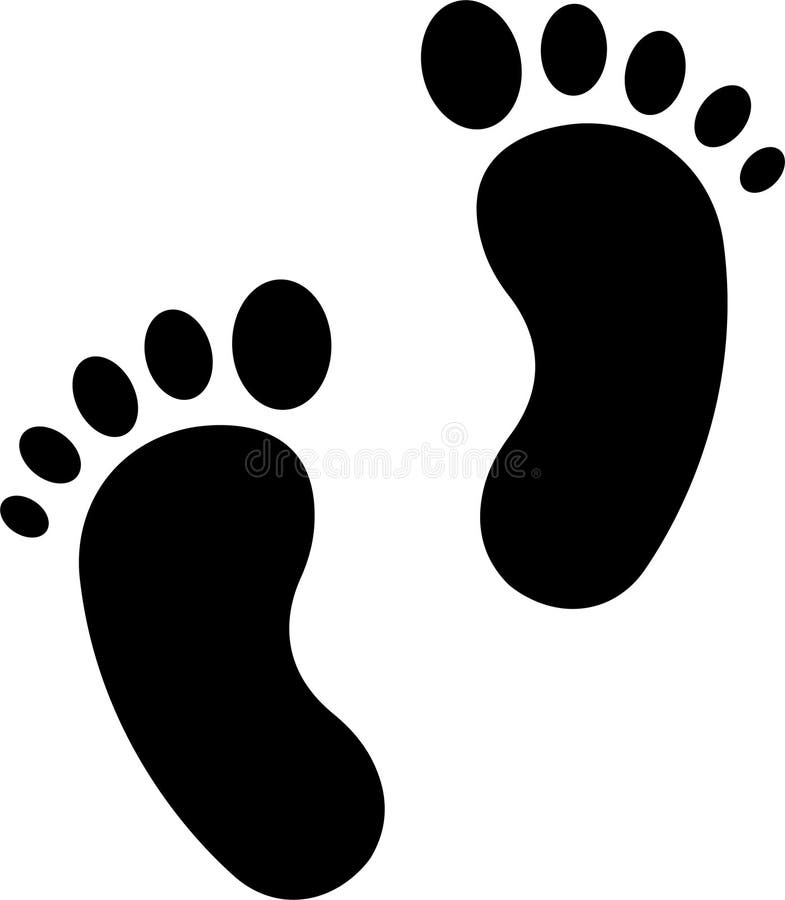 Baby Footprint Flat Stock Illustrations – 1,246 Baby Footprint Flat ...