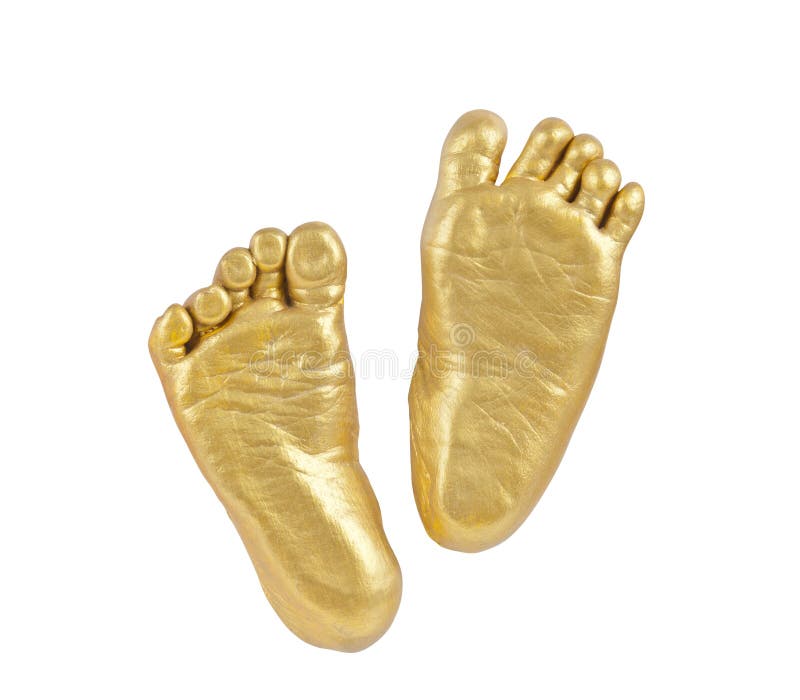 Baby Footprints Gold Stock Photos Free & RoyaltyFree Stock Photos