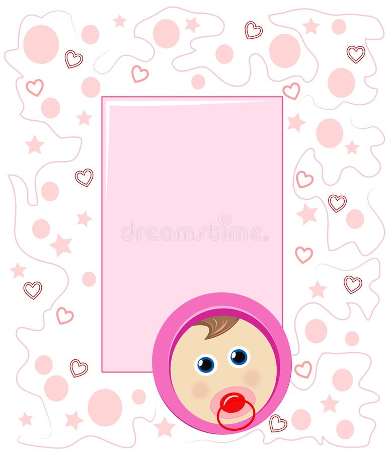 Baby frame royalty free illustration