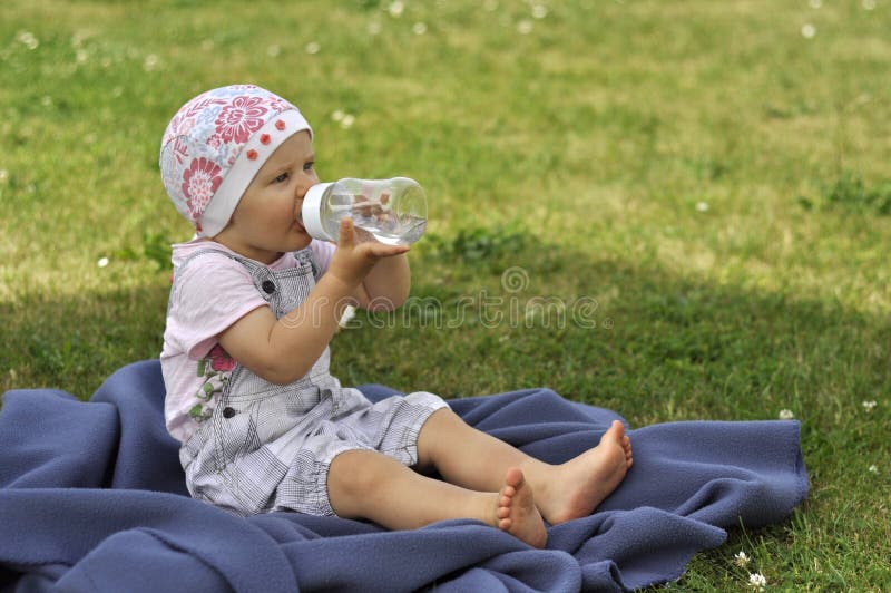 Baby in garden