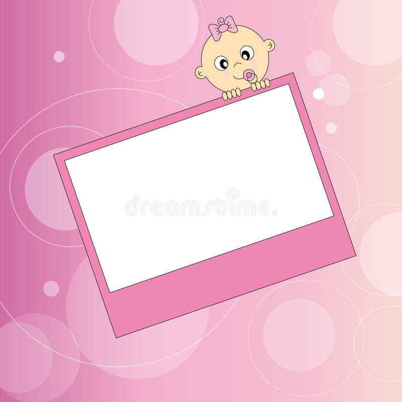 Baby girl stock illustration