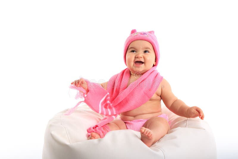Baby girl royalty free stock photography