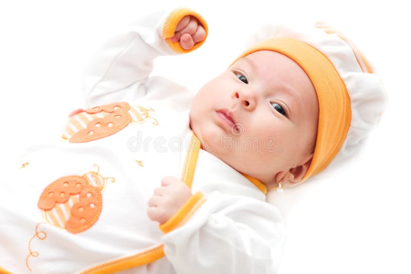 Baby girl stock photo
