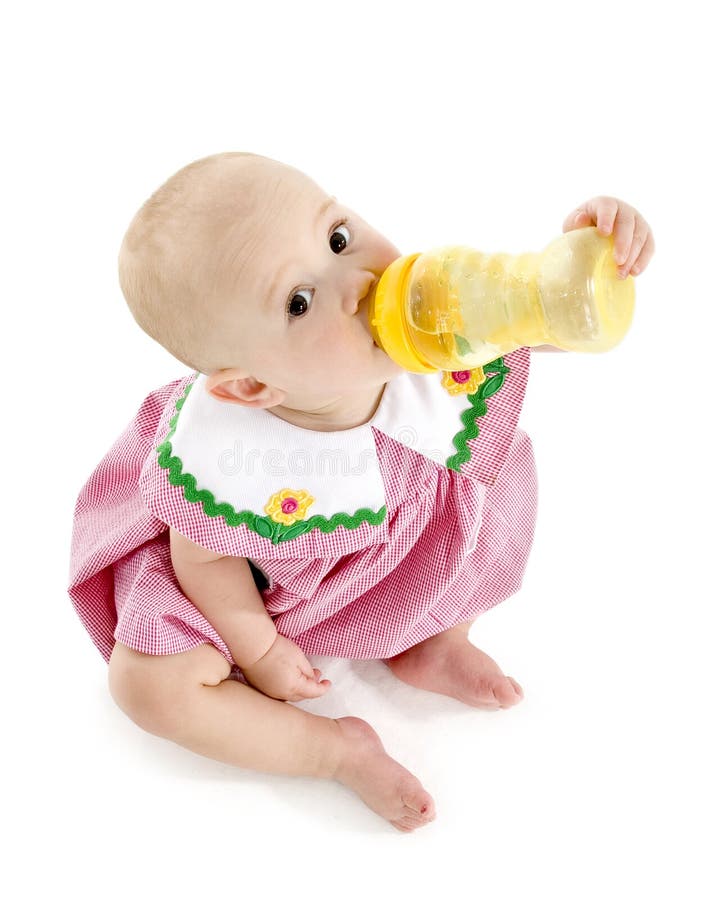 Baby Girl with Bottle