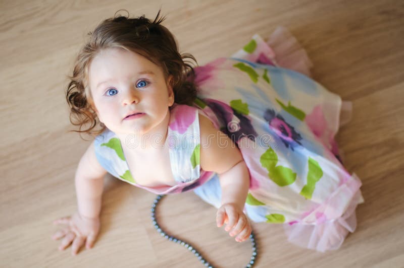 Baby-girl with chaplet