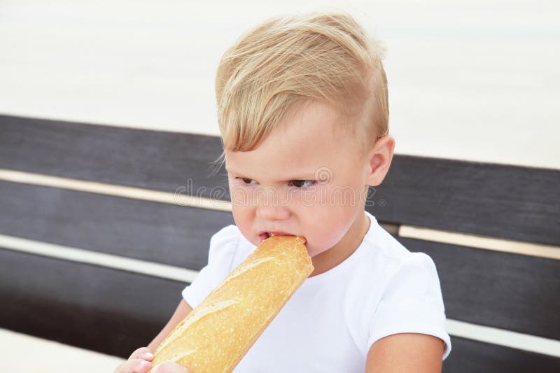 Tries To Eat Baguette Bread Blowjob