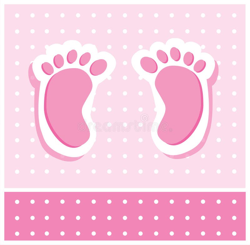 Download Baby Girl Feet stock vector. Illustration of greeting - 19501219