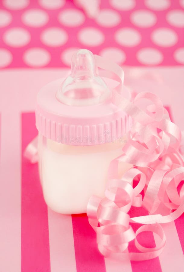Baby girl milk bottle stock image. Image of baby, babies 6805313