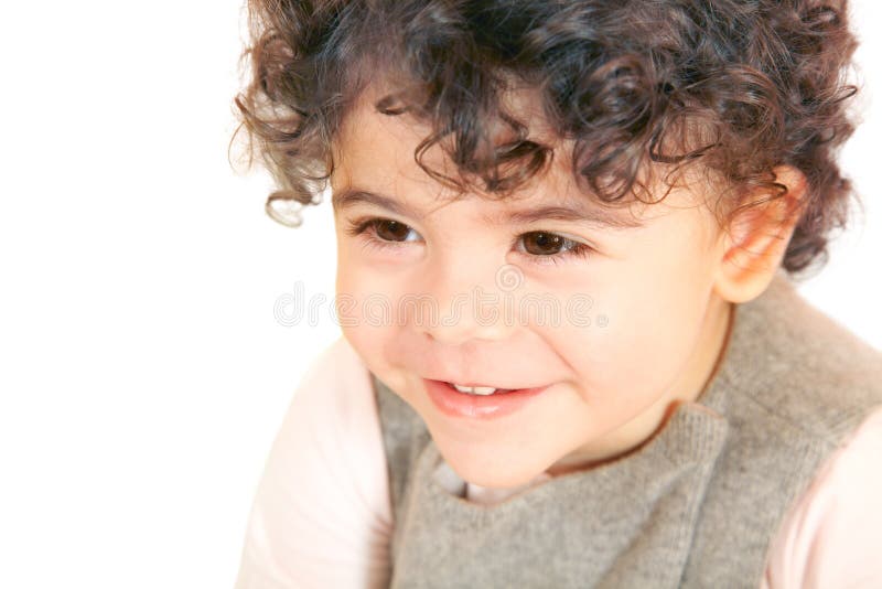 Baby girl portrait stock image