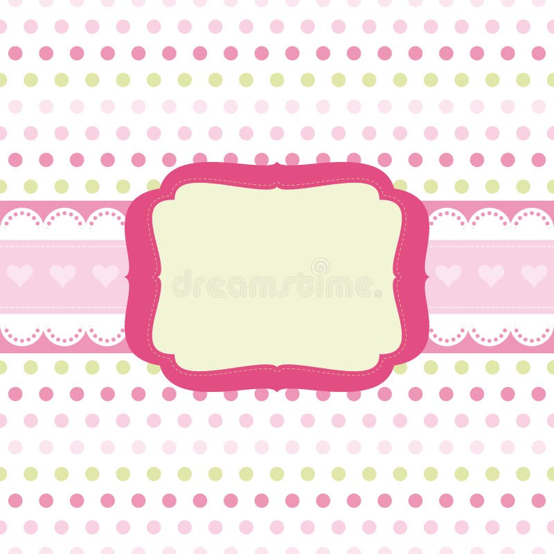 Pink baby background stock vector. Illustration of modern 7482784