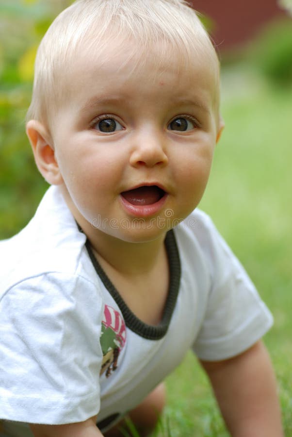 Baby on grass