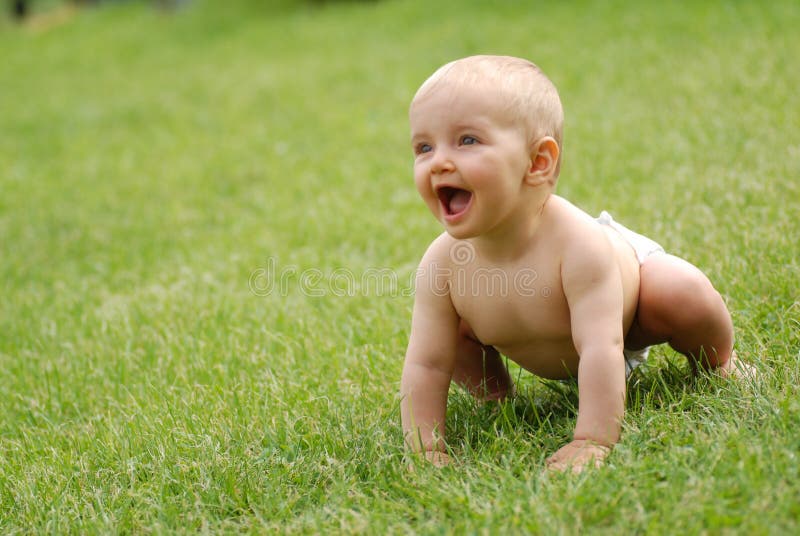 Baby on grass