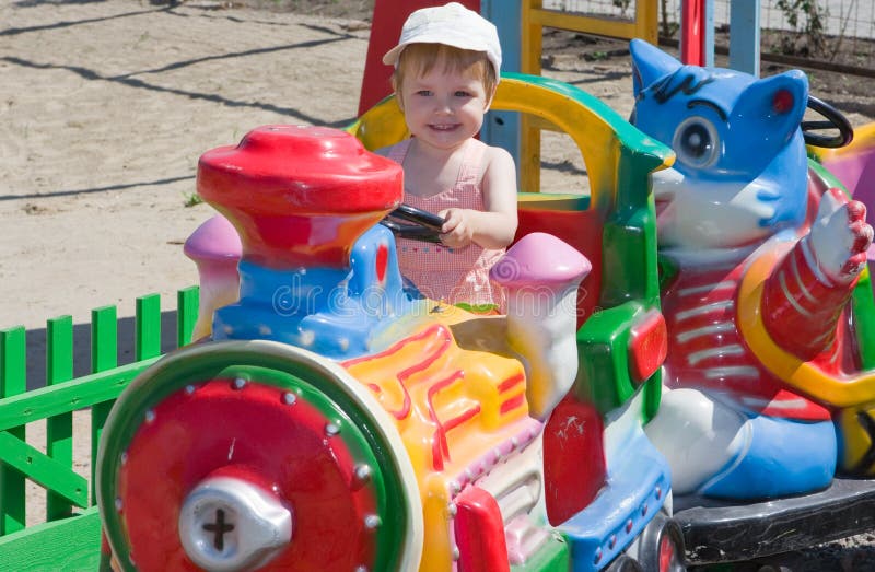 Baby have a good time royalty free stock photography