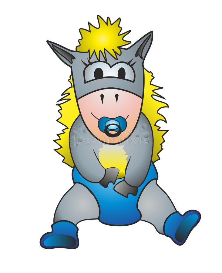 Baby horse stock vector. Illustration of diapers, hero 35435002