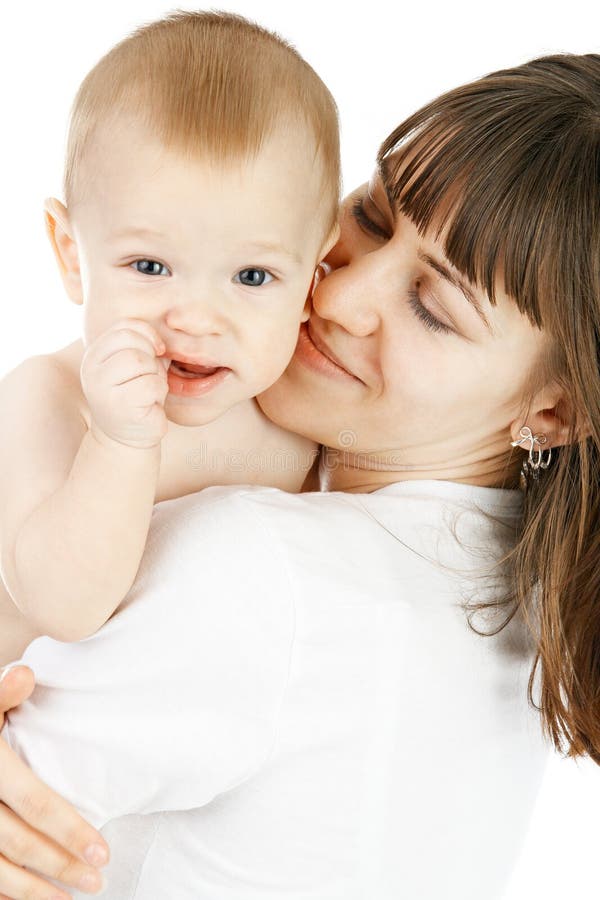Happy Loving Mother with Baby Stock Photo Image of female, innocence