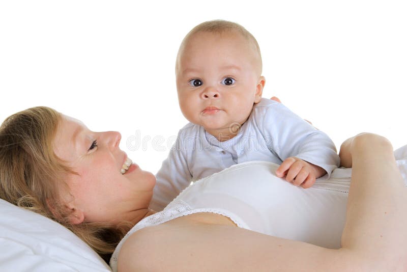 Baby in mother`s arms stock photo stock photo Baby in mother`s arms stock photo stock photo