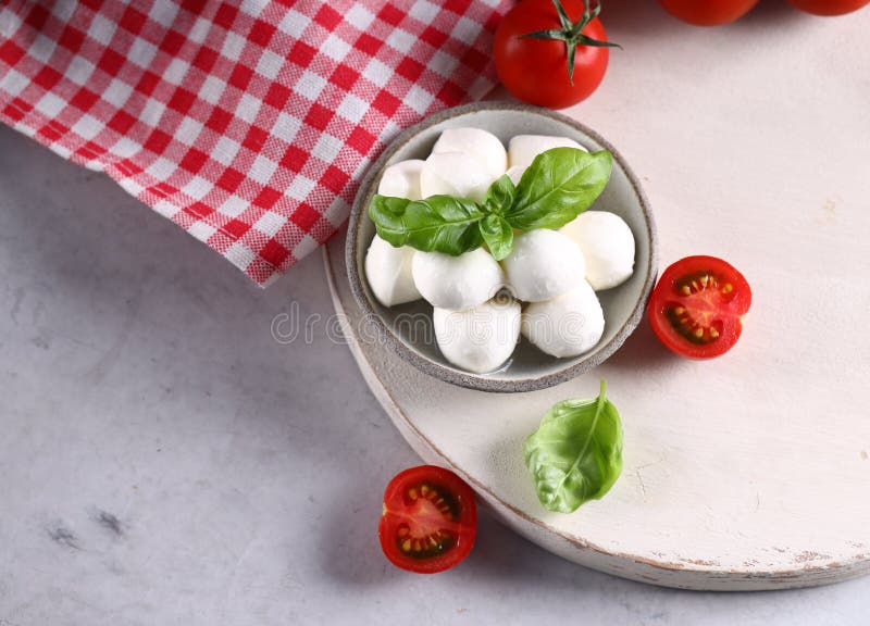 Baby Mozzarella Cheese Balls Stock Image Image of dish, mozzarella