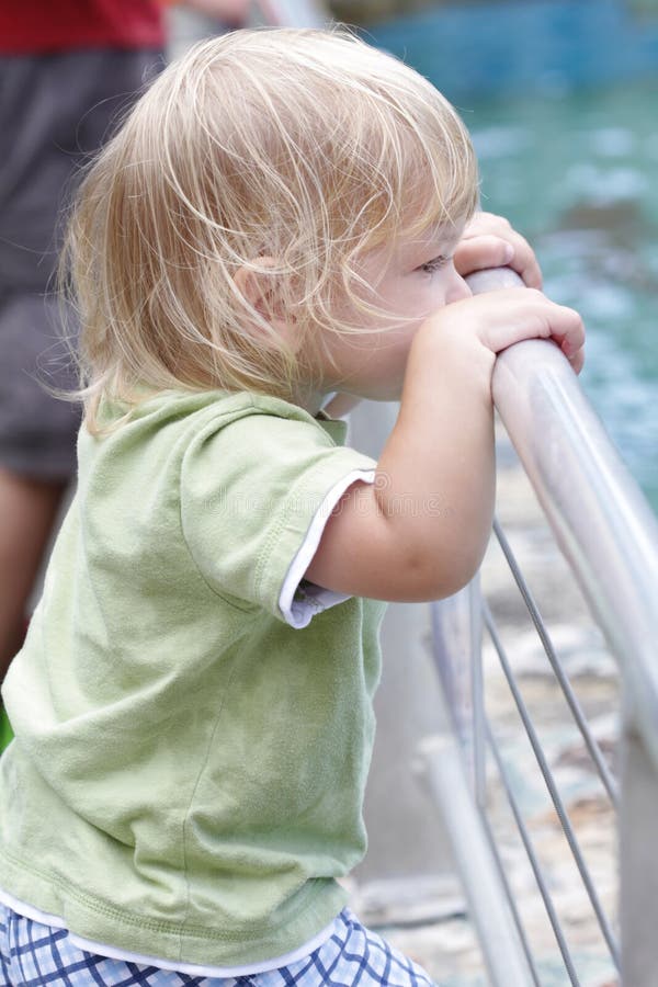 Baby boy at the aquarium stock image. Image of toddlers 36673857