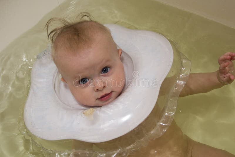Baby Swimming Neck Swim Ring Stock Photos Free & RoyaltyFree Stock