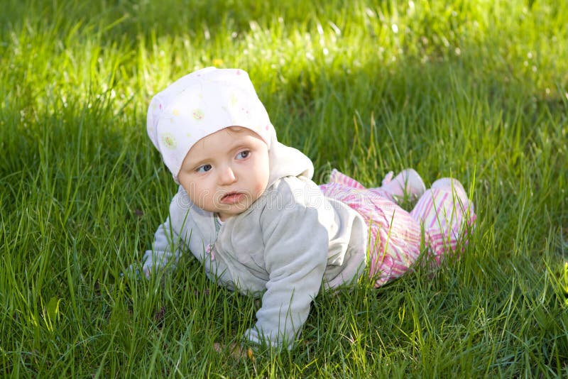 Baby outdoor stock image. Image of caucasian, beautiful 9467093