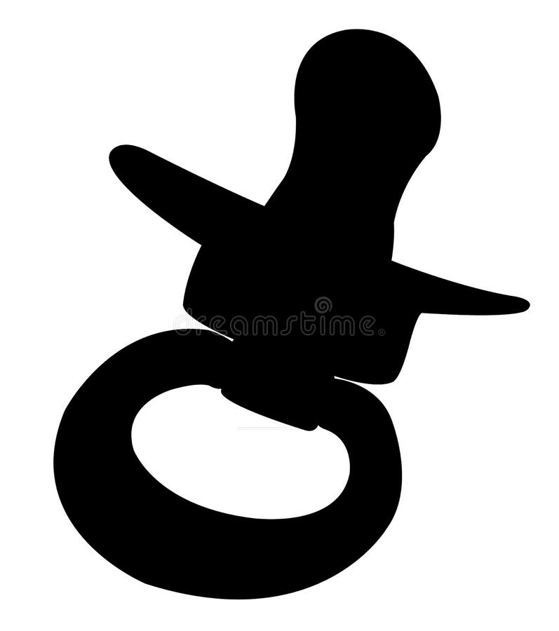 Download Baby Pacifier Silhouette Vector Stock Vector ...