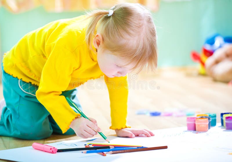 Baby paint stock photo. Image of multicolored, handsome 5144098