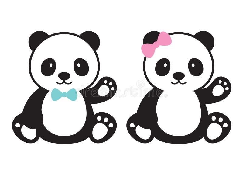 Download Baby Panda Vector Illustration Stock Vector - Illustration of wildlife, frame: 112246657