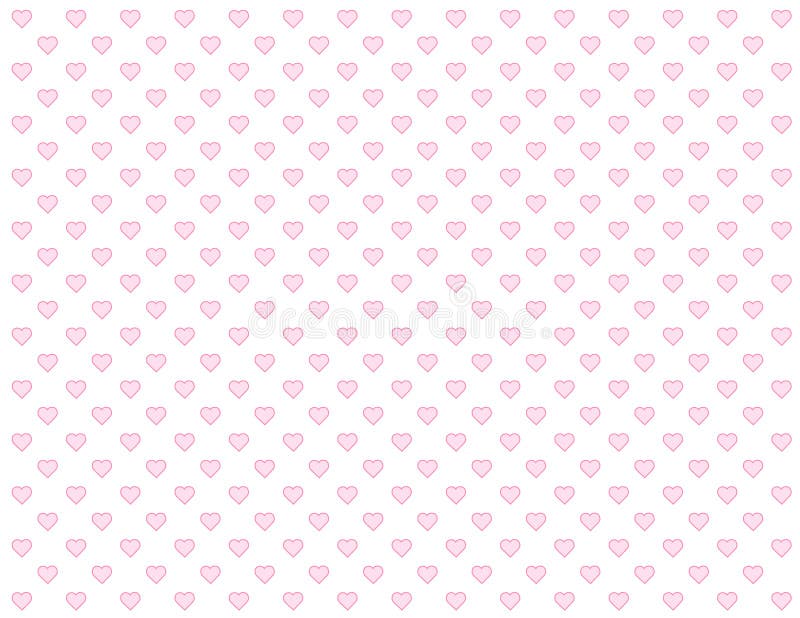 Baby Pink Hearts Seamless Background Stock Vector Image 6232697