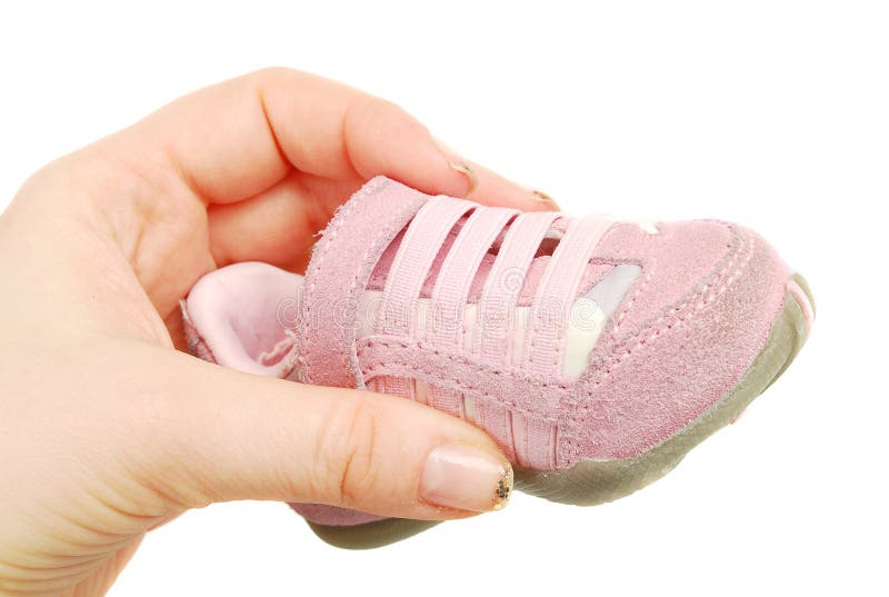 Baby pink sneakers stock image. Image of boot, classic 23750569