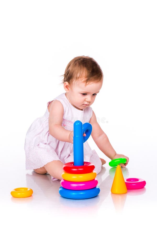 Baby Mom Stacking Learning Stock Photos Free & RoyaltyFree Stock