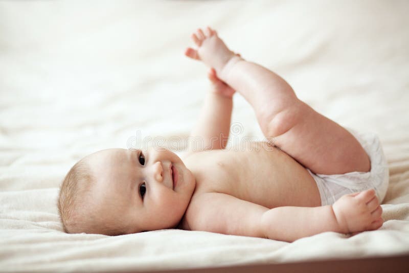 Newborn Baby On Scale. Physical Development Concept Photo Of Child Health  Care. Copy Space Stock Photo, Picture and Royalty Free Image. Image  45837323.