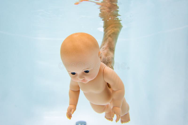 Baby Baden Ohren Unter Wasser