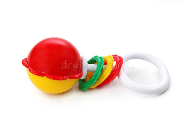 Baby rattle stock photo. Image of teething, rattle, kids 14242450
