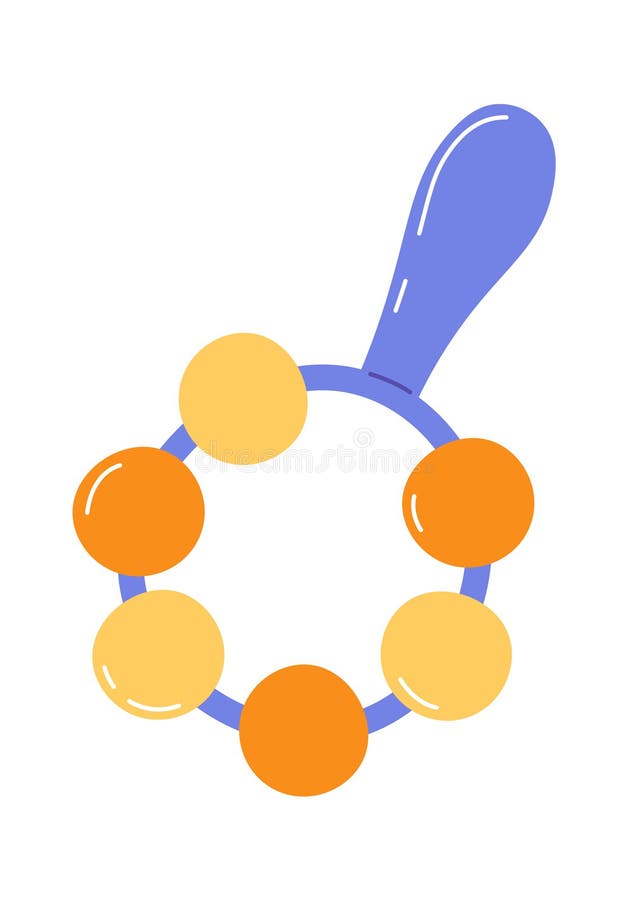 Baby Rattle Toy stock vector. Illustration of isolated 278746743