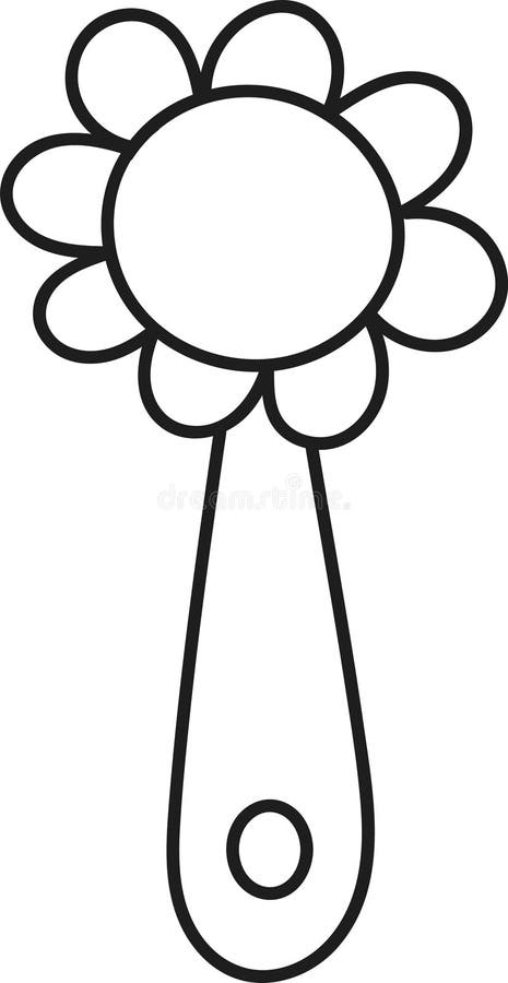 Baby Rattles Doodle stock illustration