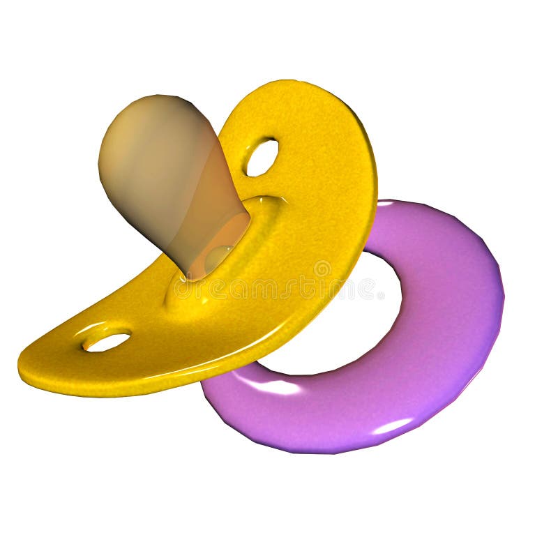 Cute Cartoon Baby Unhappy And Screaming. Stock Illustration