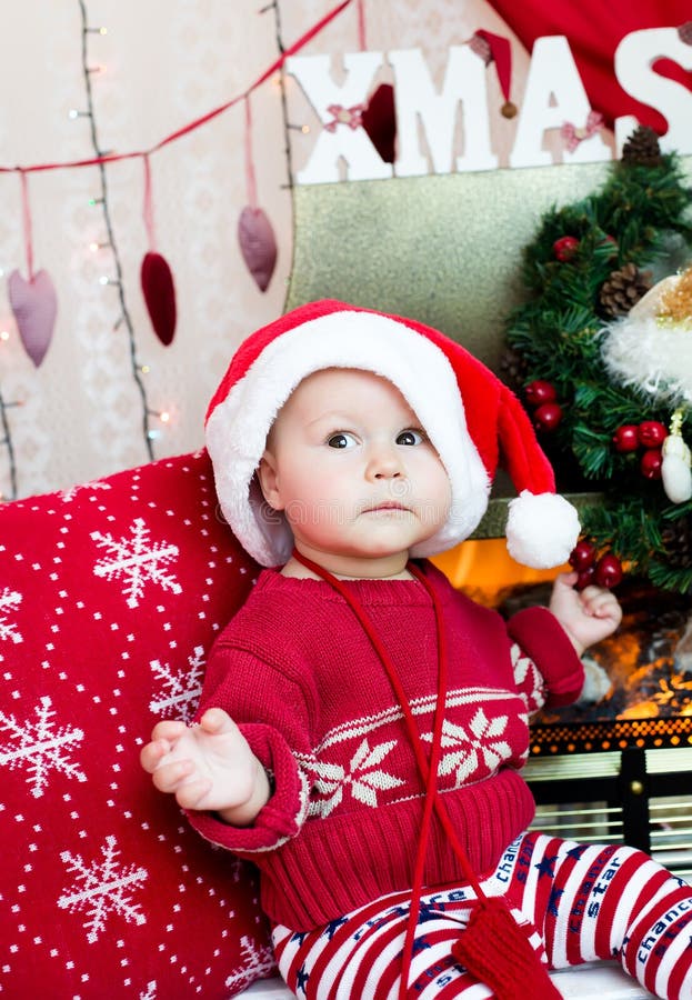 Baby in santa costume stock image. Image of santa, people 28238839