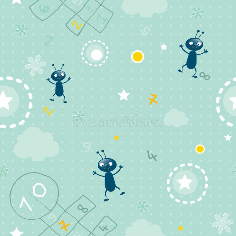 Baby seamless pattern