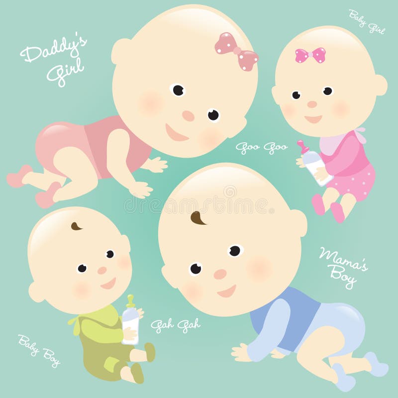 Baby Set 2 Isolated